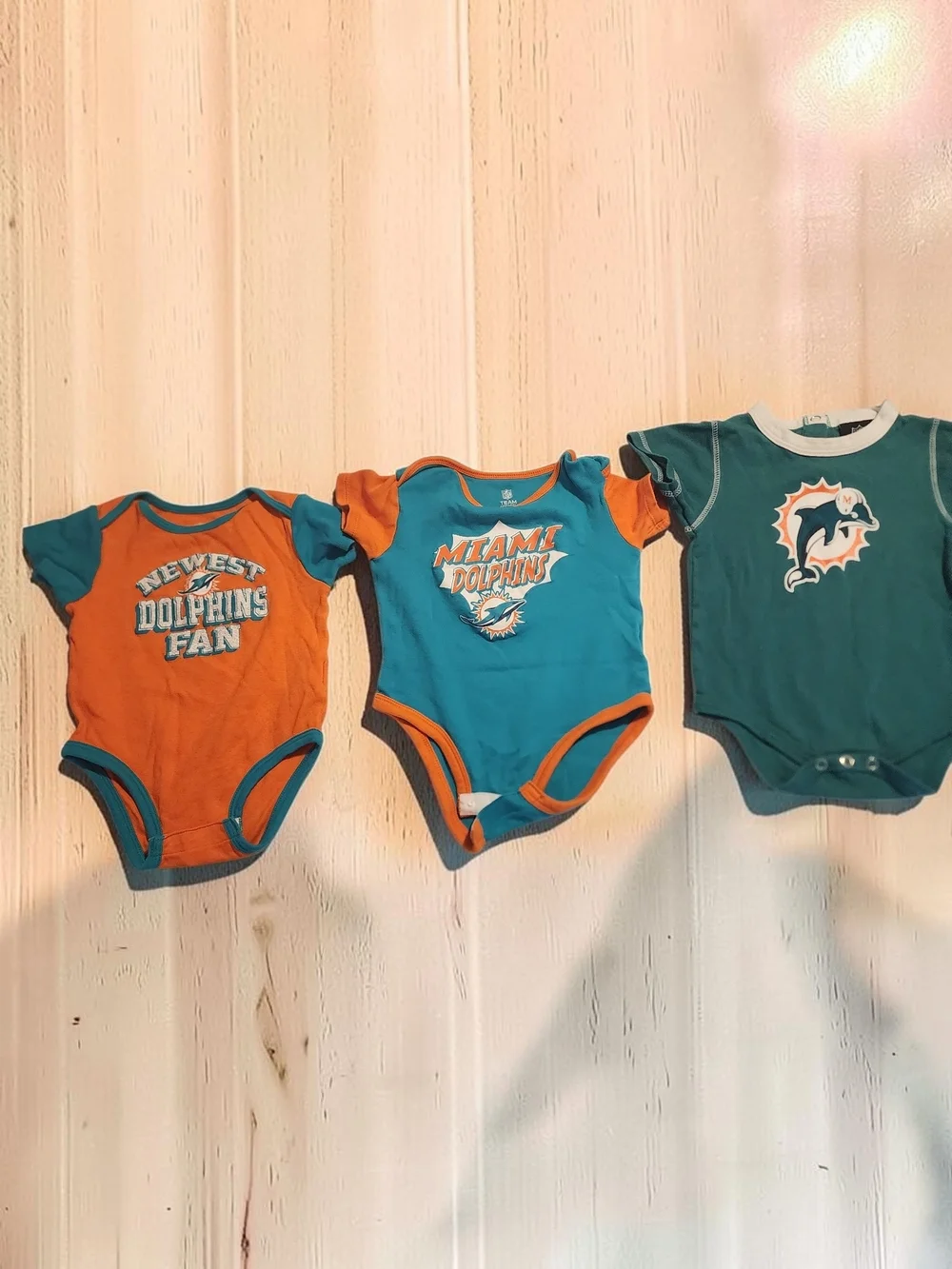 Miami Dolphins NFL Bodysuit Bundle 3 Pieces